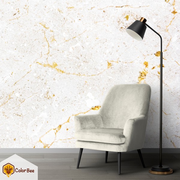 Fototapetai "Rosed and golden marble" Fototapetai | Colorbee.lt